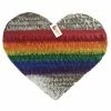 APINATA4U Silver & Rainbow Heart Pinata LGBT Party Supplies