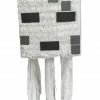 Childrens APINATA4U White Ghost Pixel Pinata Video Game Party Favor