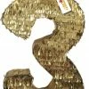 APINATA4U Childrens Gold Number Three Pinata