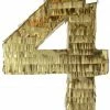 APINATA4U Gold Number Four Pinata Childrens 1 APINATA4U Gold Number Four Pinata Childrens