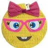 APINATA4U Emoticon Pinata 16" Emoticon Party Favors, Girly Nerd Emoticon Childrens