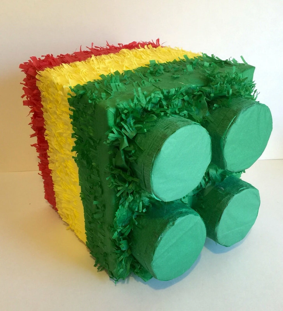 Childrens APINATA4U Building Block Pinata Green Top 6 Childrens APINATA4U Building Block Pinata Green Top