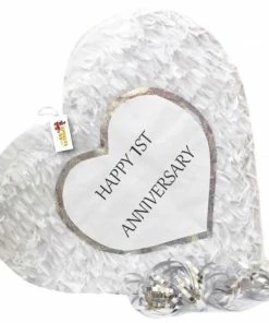 APINATA4U 1st Anniversary Heart Pinata First Anniversary Party Favors