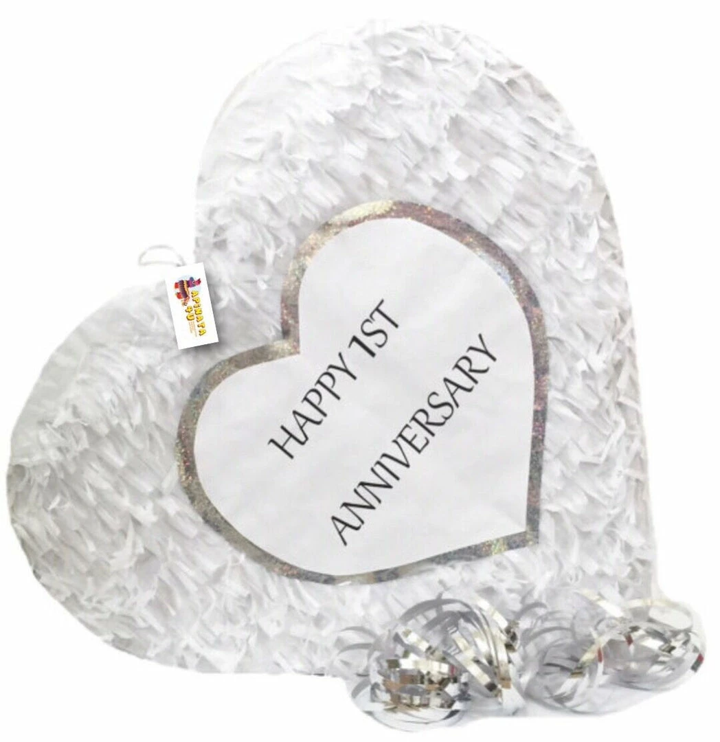 APINATA4U 1st Anniversary Heart Pinata First Anniversary Party Favors 2 APINATA4U 1st Anniversary Heart Pinata First Anniversary Party Favors