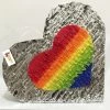 Other Custom Themes Pinatas APINATA4U Silver & Rainbow Heart Pinata LGBT Party Supplies