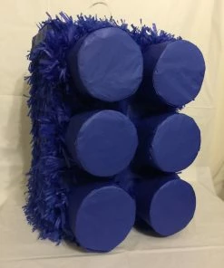 APINATA4U Large Blue Brick Pinata, Building Block Pinata, Building Block Party Supplies Childrens