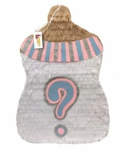 A Pinata 4 U Gender Reveal Baby Shower Gender Reveal Pinata, Baby Bottle Pink Or Blue? He Or She? Boy Or Girl?