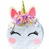 A Pinata 4 U APINATA4U Large Round Unicorn Pinata With Eyelashes Unicorn Party