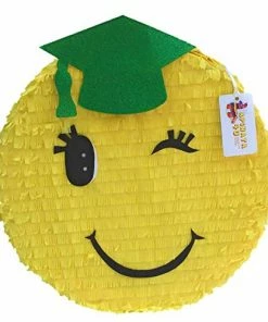 APINATA4U Graduation Pinata Green Cap 16" Congrats Grad