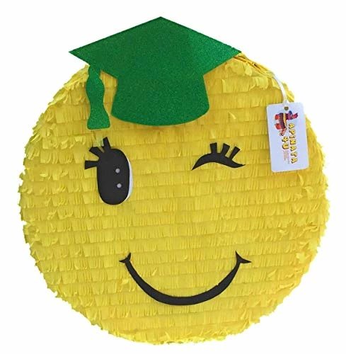 APINATA4U Graduation Pinata Green Cap 16" Congrats Grad 3 APINATA4U Graduation Pinata Green Cap 16" Congrats Grad