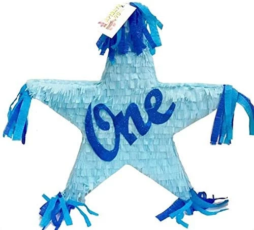 APINATA4U Blue ONE Star Pinata For First Birthday Childrens 3 APINATA4U Blue ONE Star Pinata For First Birthday Childrens