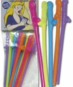 APINATA4U Adult Pinatas Drinking Straws Penis Shaped For Hen Party Girsl Night Out