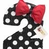 APINATA4U Large Number Two Pinata Black & White Polka Dots Childrens