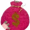APINATA4U Pink Money Bag Theme Pinata