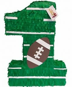 Childrens APINATA4U Large Green Number One Pinata American Football 24" Tall