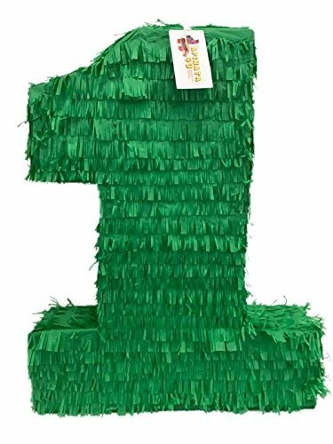 APINATA4U Large Solid Dark Green Number One Pinata 23" 3 APINATA4U Large Solid Dark Green Number One Pinata 23"