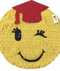 A Pinata 4 U Childrens APINATA4U Graduation Emoticon Pinata Red Cap 2020 Congrats Grad