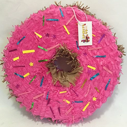 Estherscreations Hot Pink Doughnut Pinata 16" Childrens 3 Estherscreations Hot Pink Doughnut Pinata 16" Childrens