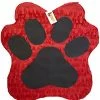 APINATA4U Red & Black Paw Print Pinata 19" Tall