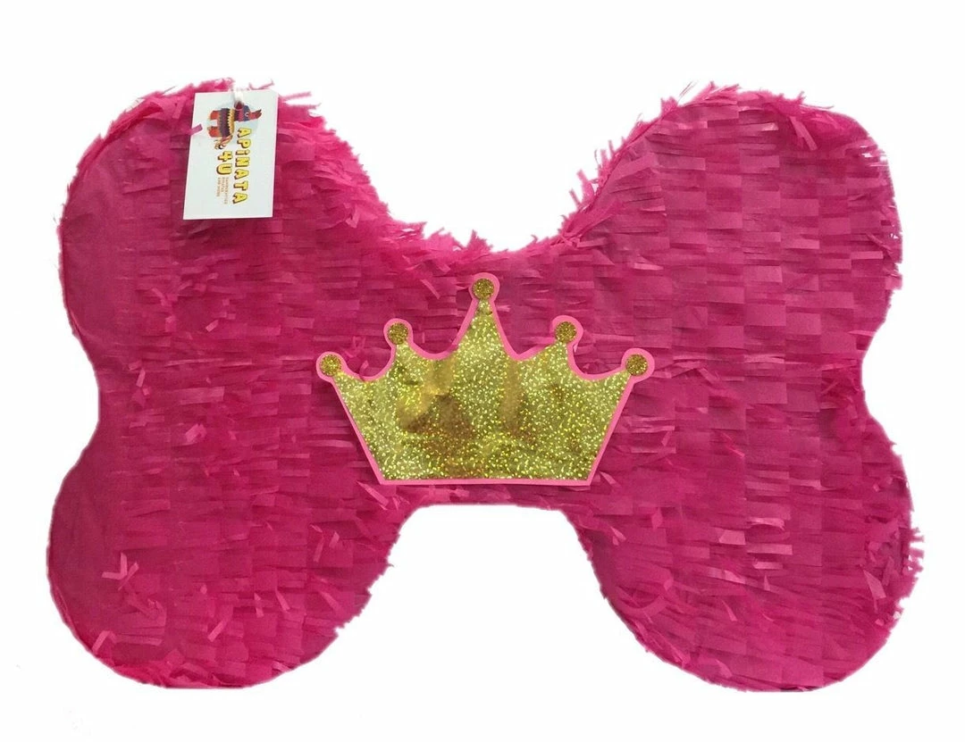 APINATA4U Childrens Princess Dog Bone Pinata 20" Pink Color Puppy Themed Party 4 APINATA4U Childrens Princess Dog Bone Pinata 20" Pink Color Puppy Themed Party