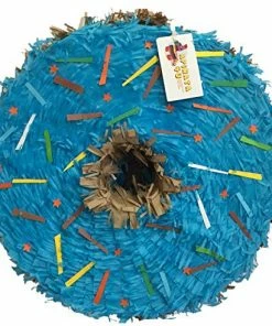 Childrens APINATA4U Bright Blue Doughnut Pinata 16"