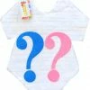 APINATA4U White Onesie With Pink & Blue Question Mark PinDescriptionata For Gender Reveal Party Gender Reveal Baby Shower