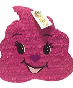APINATA4U Pink Poop Emoticon Pinata 19" Tall Childrens