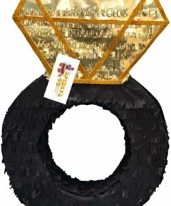 APINATA4U Diamond Ring Pinata Bridal Shower - Adult Pinata, 2FT Tall Last Fling Before The Ring For Bachelorette Party