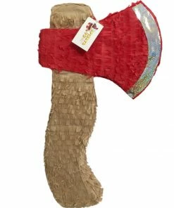 APINATA4U Axe Pinata For Lumberjack Red Color