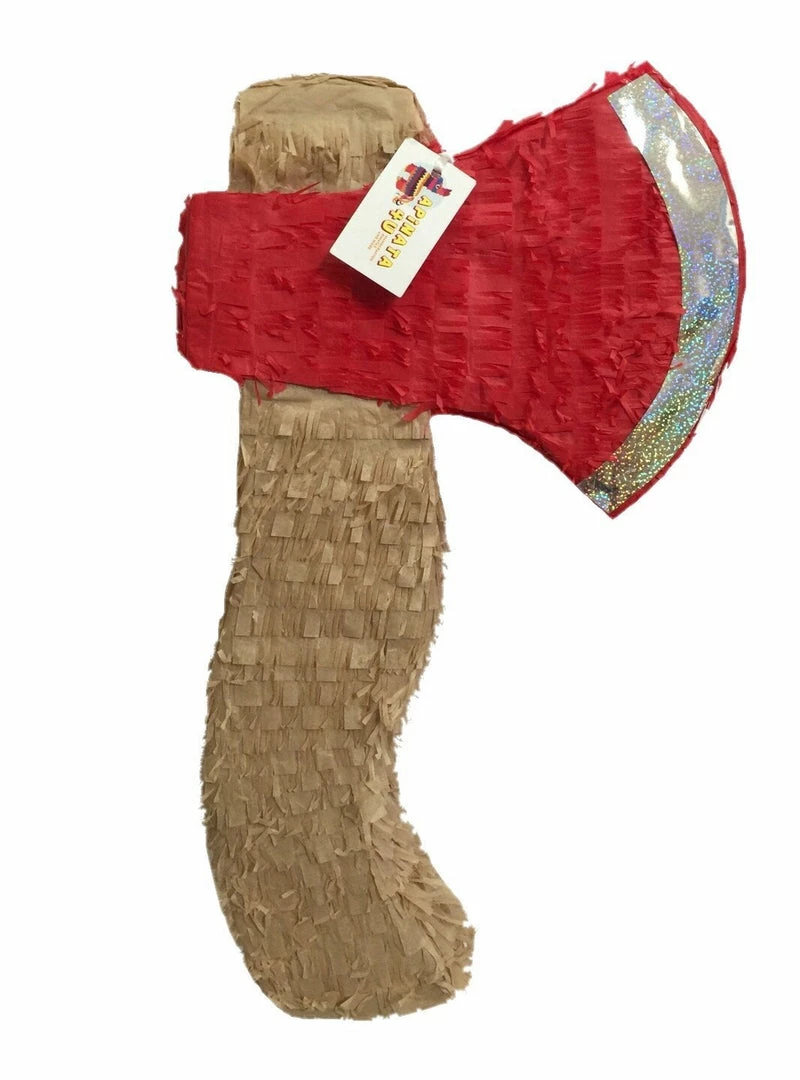 APINATA4U Axe Pinata For Lumberjack Red Color 3 APINATA4U Axe Pinata For Lumberjack Red Color