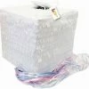 APINATA4U Gender Reveal Baby Shower White Cube With Pink & Blue Pull Strings Pinata