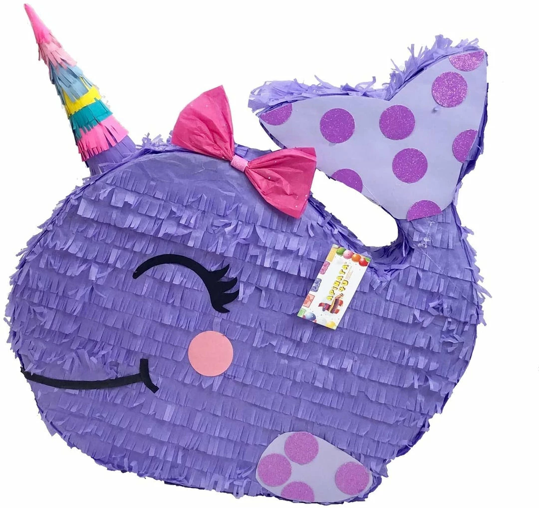 APINATA4U Childrens Large Narwhal Pinata Lavender Color Lavender Theme Birthday Party 3 APINATA4U Childrens Large Narwhal Pinata Lavender Color Lavender Theme Birthday Party