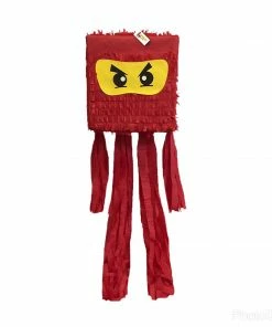 APINATA4U Childrens Ninja Pinata Red Color