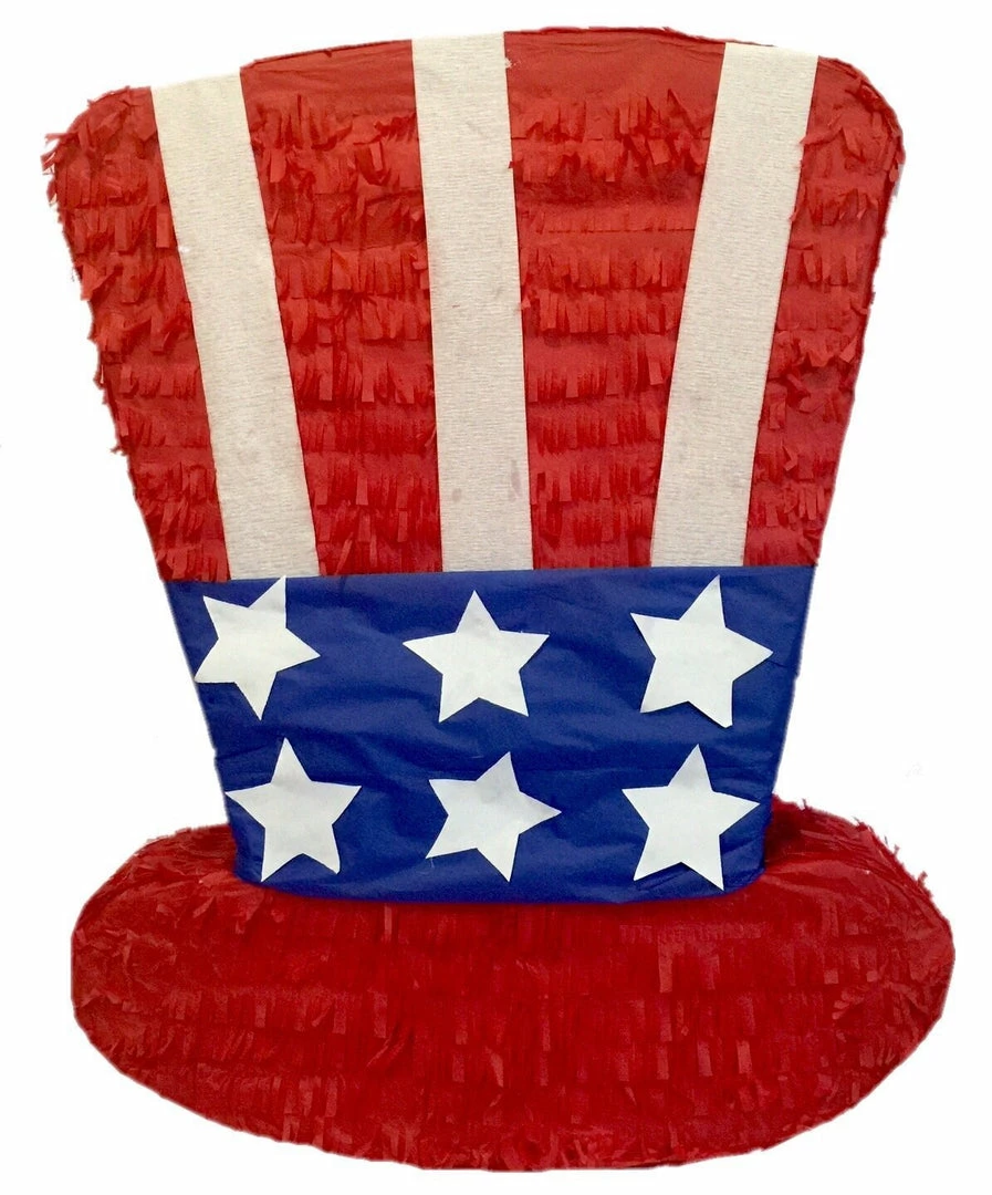 APINATA4U Large Patriotic Hat Pinata 24" Tall Childrens 3 APINATA4U Large Patriotic Hat Pinata 24" Tall Childrens