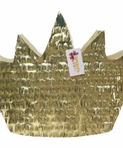 APINATA4U Gold Crown Pinata Childrens