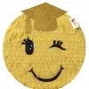 APINATA4U Graduation Emoticon Pinata Gold Cap 16" Childrens