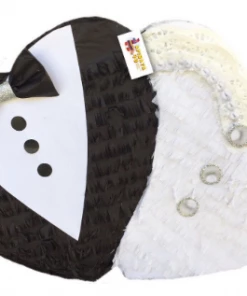APINATA4U Mr & Mrs Double Heart Pinata For Weddding Other Custom Themes Pinatas