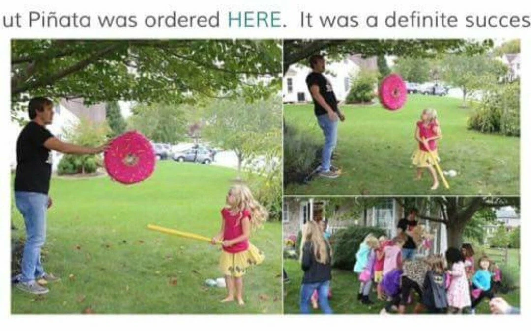 APINATA4U Strawberry Doughnut Pinata 8 APINATA4U Strawberry Doughnut Pinata