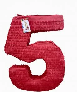 APINATA4U Sale! Large Solid Color Blank Number Five Pinata Great To Create Your Own Theme! Childrens