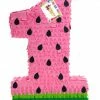 APINATA4U Large Number One Pinata Watermelon Theme Pink Color Or Red Color