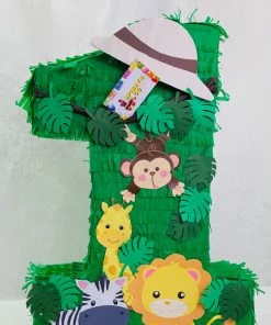 APINATA4U Childrens Number One Cute Safari Themed Pinata