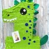 APINATA4U Large Number One Pinata First Birthday Pinata Bright Green Dinosaur Theme Childrens