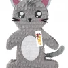 APINATA4U Standing Kitty Cat Piñata Gray Color For Purrfect Theme Party Childrens 1 APINATA4U Standing Kitty Cat Piñata Gray Color For Purrfect Theme Party Childrens