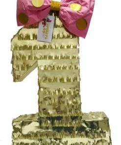 APINATA4U Number One Piñata First Birthday Pink & Gold First Birthday Party Photo Prop 5 APINATA4U Number One Piñata First Birthday Pink & Gold First Birthday Party Photo Prop