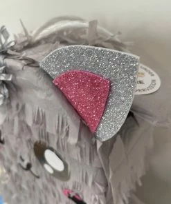 APINATA4U Standing Kitty Cat Piñata Gray Color For Purrfect Theme Party Childrens