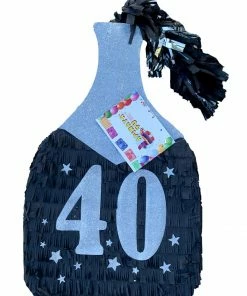 APINATA4U Other Custom Themes Pinatas Champagne Bottle Piñata 40th Birthday Over The Hill Party Oh Sh*t You Are Old Themed