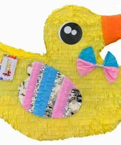 APINATA4U Gender Reveal Baby Shower Waddle It Be? Gender Reveal Duck Pinata 19" Tall