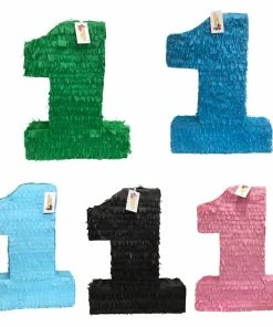 APINATA4U Childrens Sale! Large Number One Piñata Solid Color Blank Number One Pinata Great To Create Your Own Theme! First Birthday Party 1st Birthday Photo Prop