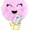APINATA4U Childrens Cotton Candy Pinata Pink & Gold Color Candy Themed Birthday Party Candy Party Decoration Photo Prop